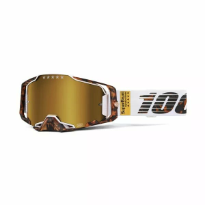 100% Armega Goggles Brown 