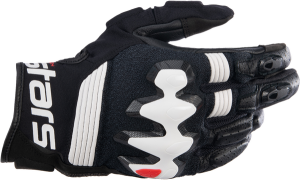 Halo Leather Gloves Black