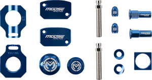 MOOSE RACING Bling Pack Kit Blue, Anodized 