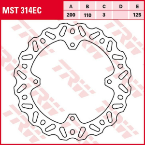 Disc frana spate TRW KTM SX 85 '03 -'10