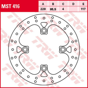 Disc frana fata TRW YAMAHA YFM 700 GRIZZLY '07