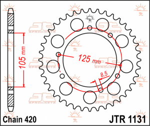 Rear Sprocket Natural