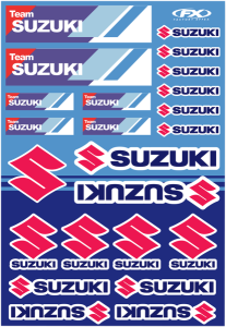 Sticker Sheet Blue, Red