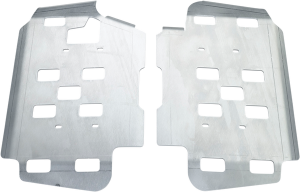 MOOSE RACING Floorboard Skid Plates Silver 