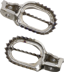 MOOSE RACING Titanium Footpegs Silver 