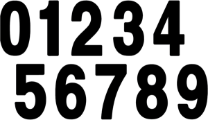 Pro Numbers Black