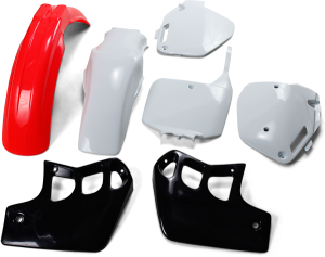 Full Body Replacement Plastic Kit White, Black, Red