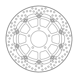 Halo Series Floating Racing Rotor Black