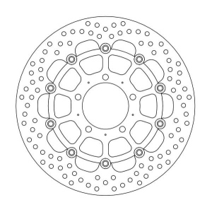 Halo Series Floating Rotor Black, Stainless Steel