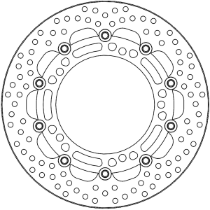 Halo Series Floating Rotor Black, Stainless Steel