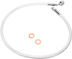 Designer Series Dot Abs-specific Upper Brake Line Kit Chrome, Sterling Chromite® Ii