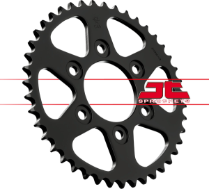 JT SPROCKETS Steel Rear Sprocket Black 