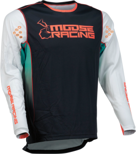 Tricou Moose Racing Agroid Black/Teal