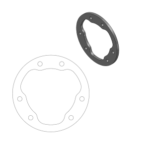 Relocation Bracket For Oem Caliper Black