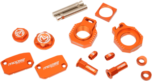 MOOSE RACING Bling Pack Kit Orange, Anodized 