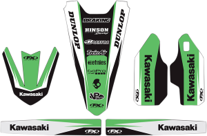 Trim Kit Graphics Black, Green, White