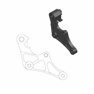 Supermoto Street Rotor Adapter Bracket Black