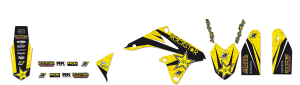 Rockstar Graphic Kits Yellow, Black