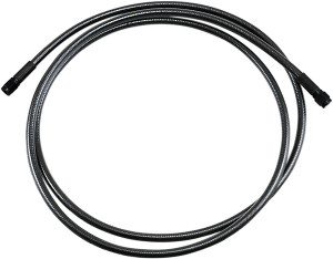 Braided Dot Universal Abs Brake Line Black, Black Pearl