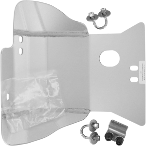 MOOSE RACING Aluminum Skid Plate Silver 