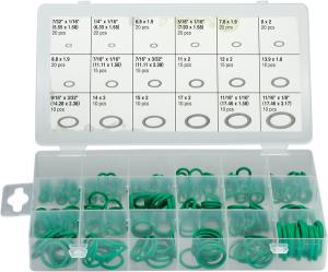 MOOSE RACING Universal Metric And Sae 270-piece O-ring Assortment Green 