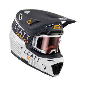 Casca Leatt 8.5 V23 Metallic Graphite/White  (Ochelari Velocity 5.5 Cadou)