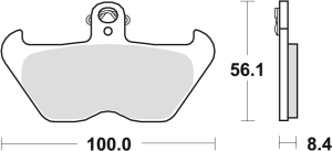 Placute frana fata TRW Organice BMW K1 '88-'93/ K 100 '89-'92/ R 1100 GS / R / RS / RT / S / ST '93-'06/R 1150 GS '99-'01 /K 1200 LT / RS '97-'00 /R 1200 C '98-'02