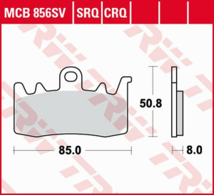 Placute frana fata TRW Carbon RACING BMW R 1200R / RS '14 -'18/S 1000XR '17 -/ R 1200GS / ADV '13 -'18/R 1250R / RS '19 -/DUCATI 899/959 PANIGALE '14 -'19/959 SUPERSPORT '17 -/MULTISTRADA 1200/1260 '15 -/MONSTER 1200 '14 -