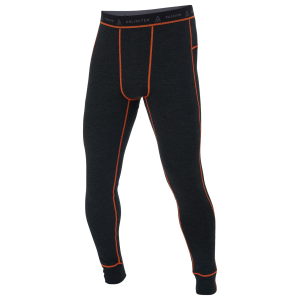 AMOQ 100% Merino Base Layer Pants Gray/Orange S