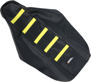 MOOSE RACING Seat Cover Ribbed Suz Yel Black 