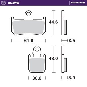 Roadpro Carbon Racing Brake Pads