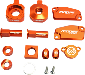 MOOSE RACING Bling Pack Kit Orange, Anodized 