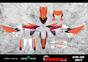 Kit stickere KTM EXC 2024 Nordicamoto