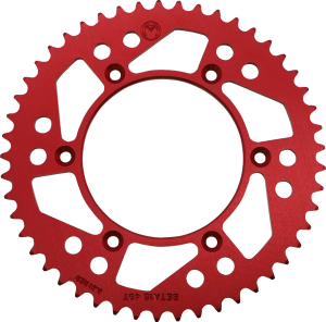 MOOSE RACING Rear Aluminum Sprocket Red 