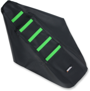 MOOSE RACING Seat Cover Ribbed Kaw Grn Black 