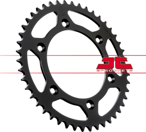 JT SPROCKETS Steel Rear Sprocket Black 