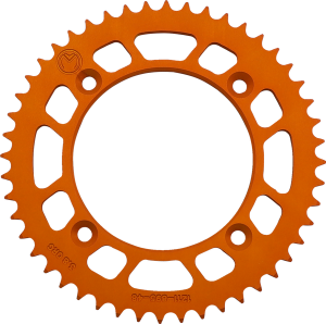 MOOSE RACING Rear Aluminum Sprocket Orange 