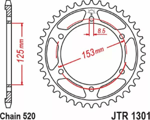 JT SPROCKETS Rear Sprocket 