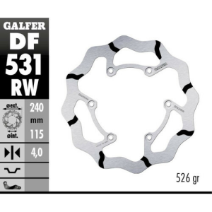 Disc frana spate Yamaha YZ 450 F Galfer Grooved