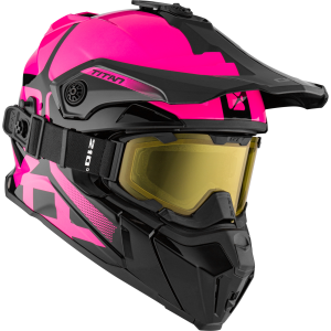 CKX Hjälm + Goggles TITAN Polar Pink L