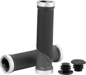 MOOSE RACING Mountain Bike Lock-on Grips Black, Gray 