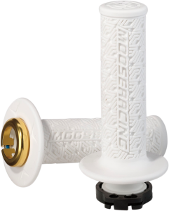 MOOSE RACING 36 Series Clamp-on Grips Gold, White 