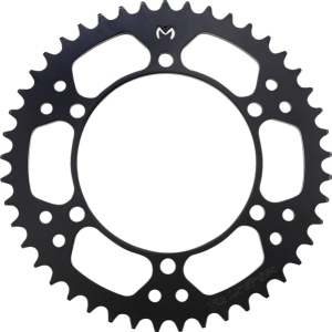 MOOSE RACING Steel Rear Sprocket Black, Zinc Plated 