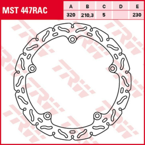 Disc frana fata TRW HONDA CTX 700 '14 -'17/NC 700D / S / X / XA '12 -'14/NC 750D / J / S / X '14 -