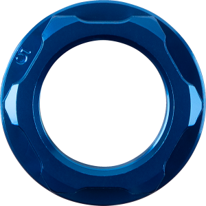 MOOSE RACING Steering Stem Nut Blue 