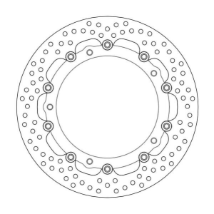 Halo Series Floating Rotor Black, Stainless Steel