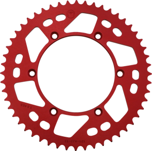 MOOSE RACING Rear Aluminum Sprocket Red 