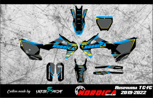 Kit stickere HUSQVARNA TC-FC 2019-2022 Nordicamoto