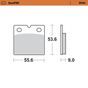 Roadpro Sinder Brake Pad Rear