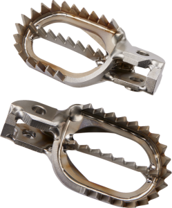 MOOSE RACING Titanium Footpegs Silver 